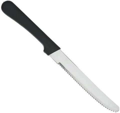 Image of Round Tip Steak Knife with Plastic Handle, 5 Inch Blade -- 12 per Case