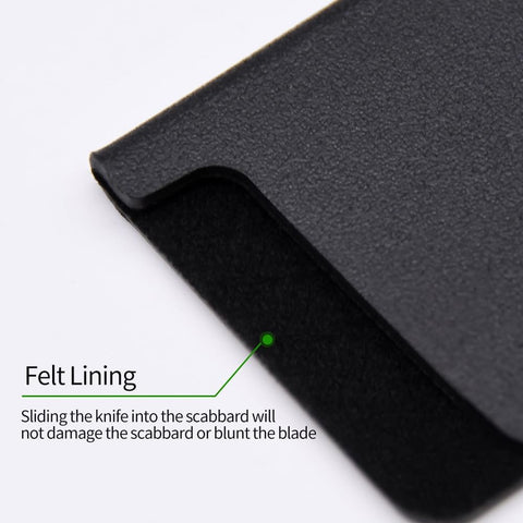 Image of Knife Guards, 2/4/5/10/20Pcs 4.7In - 12.2In Universal Knife Edge Guards, Non-Bpa Knife Sheath, Waterproof Abrasion Resistant Felt Lined Knife Cover Sleeves Knife Protectors(2Pcs 8.7" × 2")