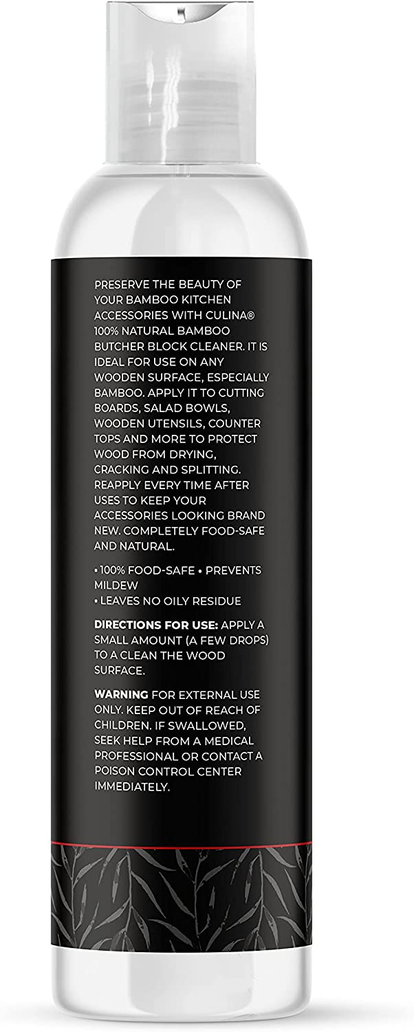 Culina All Natural Cutting Board Butcher Block Countertop wooden Utensils soap cleaner - LivanaNatural