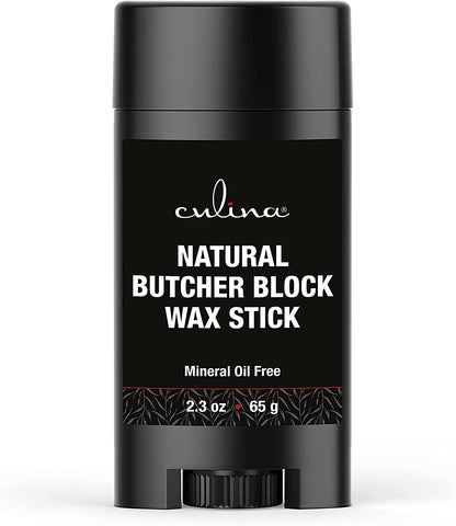 Image of Culina Butcher Block Cutting Board Bamboo Conditioner Wax Stick | Best for Wood & Bamboo Conditioning & Sealing | Does NOT Contain Mineral Oil! - LivanaNatural