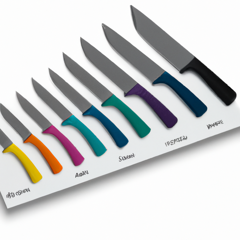 Are the knives in the Amazon Basics 12-Piece Color Coded Kitchen Knife Set color-coded?
