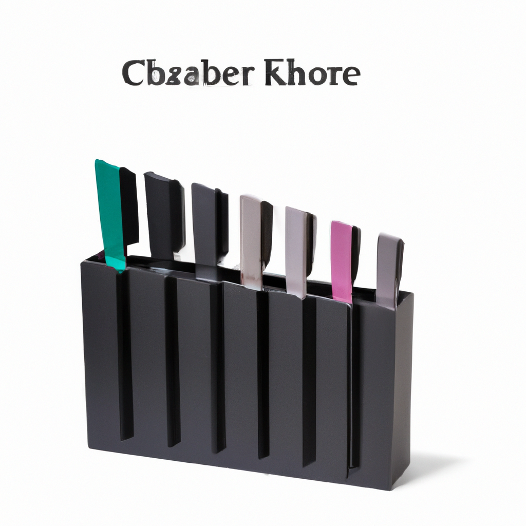 What is the color of the Farberware Stamped 15-Piece High Carbon Stainless Steel Knife Block Set?