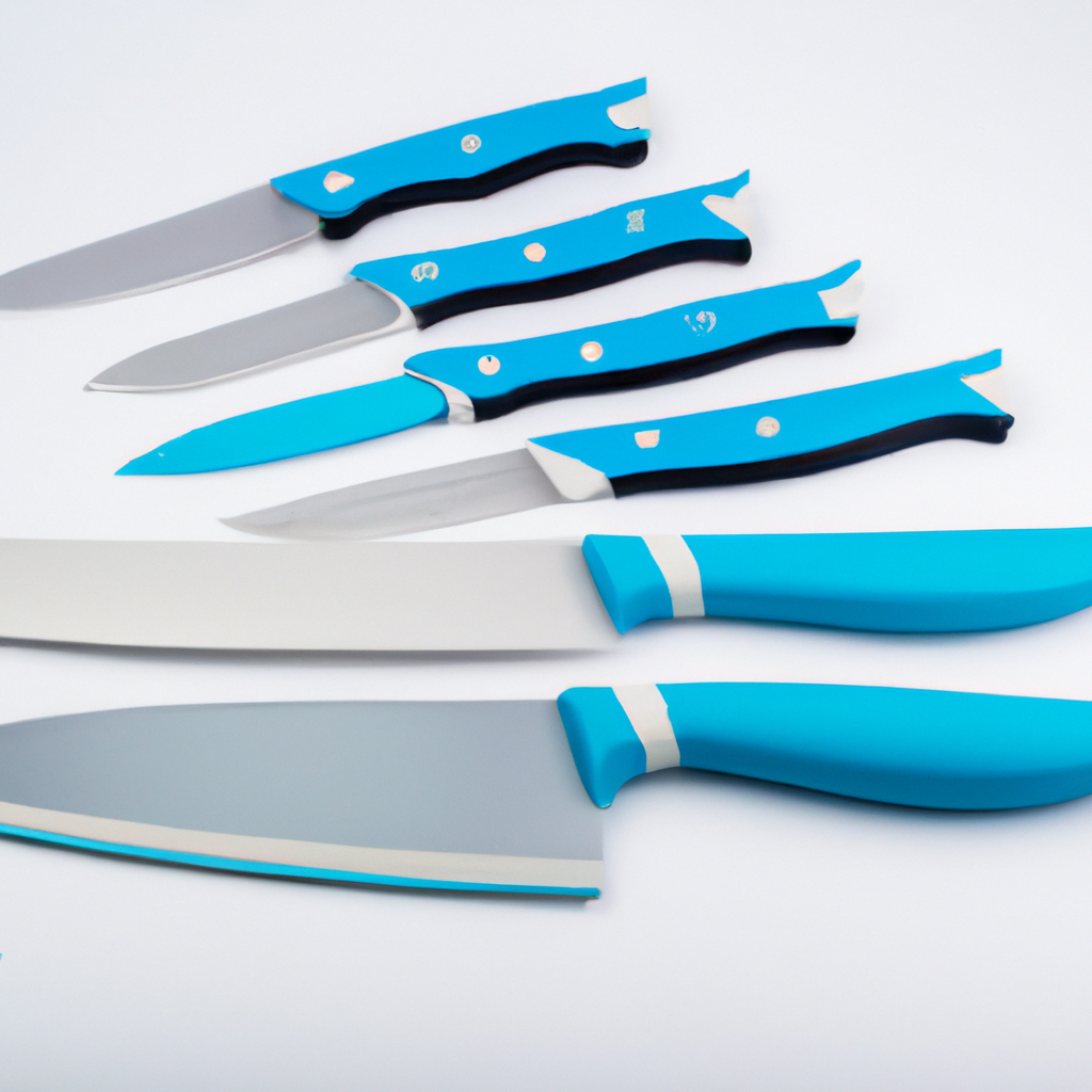 Unleash Your Culinary Skills with the Blue Professional Kitchen Knife Chef Set