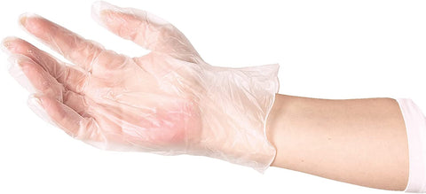 Image of Forpro Disposable Vinyl Gloves, Clear, Industrial Grade, Powder-Free, Latex-Free, Non-Sterile, Food Safe, 2.75 Mil. Palm, 3.9 Mil. Fingers, Medium, 100-Count