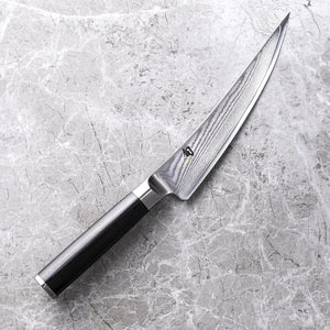 Cutlery Classic Boning & Fillet Knife 6”, Easily Glides through Meat and Fish, Authentic, Handcrafted Japanese Boning, Fillet and Trimming Knife,Silver