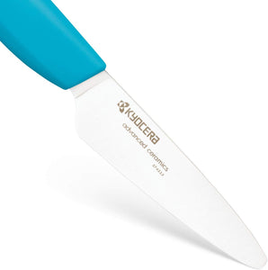 Advanced Ceramic Revolution Series 3-Inch Paring Knife, Blue Handle, White Blade