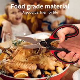 Kitchen Shears,2-Pack Heavy Duty ,Dishwasher Safe Meat Kitchen Scissors for General Use for Chicken/Poultry/Fish/Meat