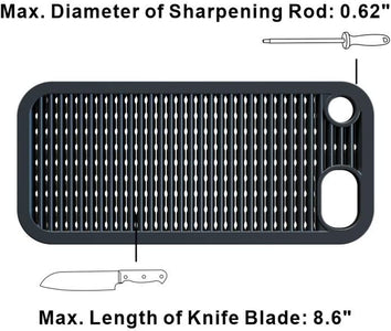 XL Bamboo Universal Knife Block Holder with Slots for Scissors and Sharpening Rod, Safe, Space Saver Knives Storage Stand Display without Knives, Unique Slot Design to Protect Blade