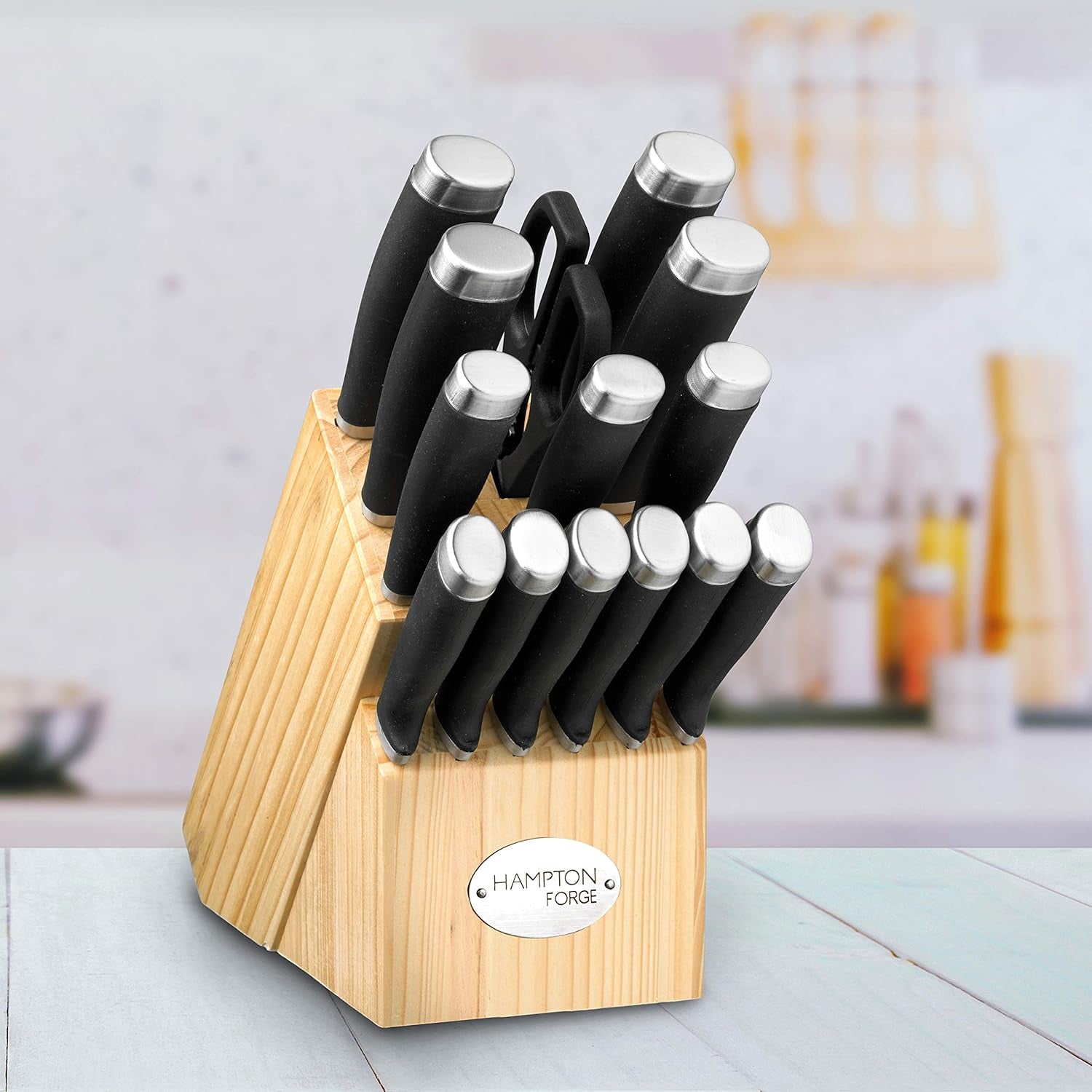Epicure–15Pieceknife Set, 15 Piece, Black