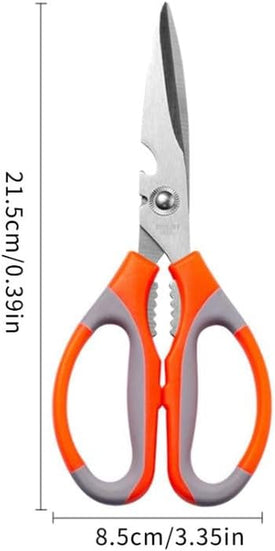 1Pc Multifunctional Scissors, Ultra Sharp Stainless Steel Kitchen Shears, Meat Chicken Poultry Fish Herbs Scissors, Kitchen Supplies