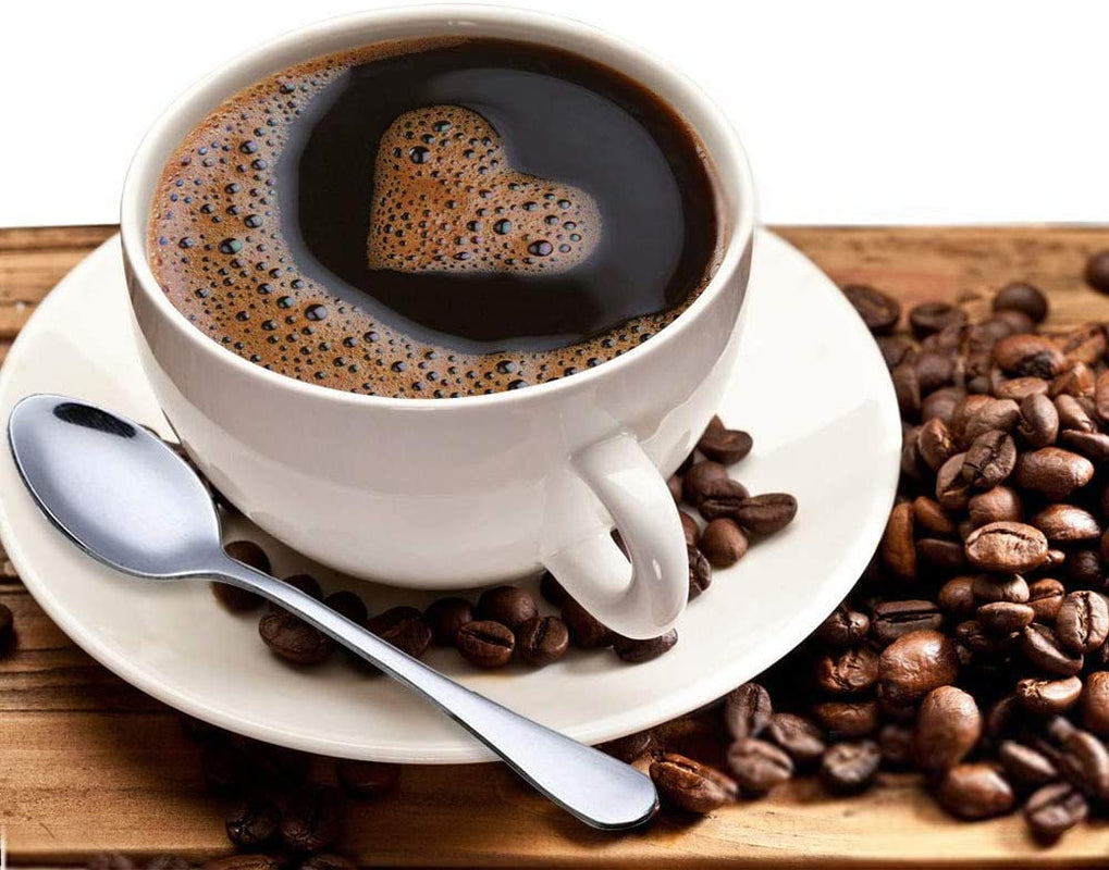 Demitasse Espresso Spoons, Mini Coffee Spoon, 4.7 Inches Stainless Steel Small Spoons for Dessert, Set of 6