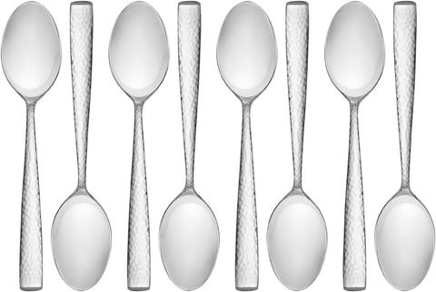 Image of Texture 42-Piece Forged Stainless Steel Flatware Set, Service for 4