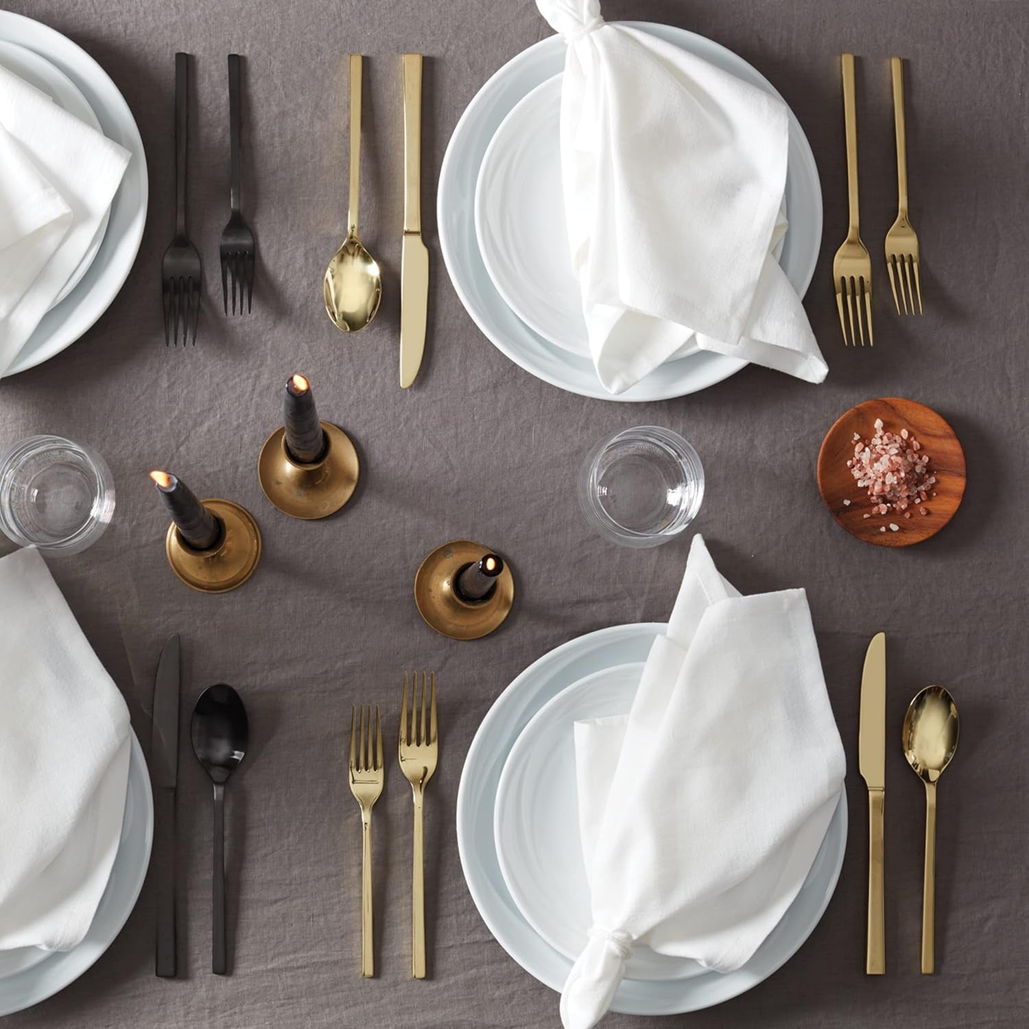 Allay Champagne 20 Piece Everyday, Service for 4 Flatware Set, 20PC FW, STAINLESS