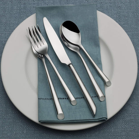 Image of Towle Living Wave 42-Piece Forged Stainless Steel Flatware Set, Service for 8