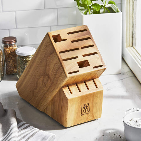 Image of Twin Knife Block, 14-Slot, Natural