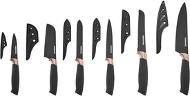 12-Pc. Copper & Black Cutlery Set One Size Black