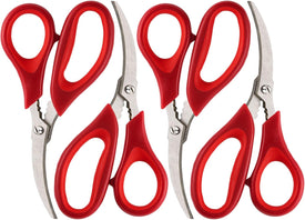 Kitchen Seafood Scissors for Crab Legs, 4 Pack Crab Leg Scissors Lobster Shell Cracker, Lobster Shrimp Crayfish Crawfish Scissors Fish Scissors, Seafood Crab Legs Crackers and Tools