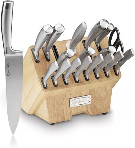 C77SS-19P Normandy 19 Piece Cutlery Block Set, Stainless Steel
