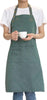 Art Aprons for Painting Pottery Ceramics, Mens Women Kitchen Cooking Aprons Waterproof Green