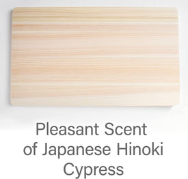 Japanese Hinoki Cutting Board - Large - Natural Cypress Wood Cutting Board, Kitchen Chopping Board, High Durability, Made in Japan (16.53×9.44×0.59 Inch) (Large)