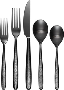 894807 Storm Black 20 Piece Everyday Flatware Set, Service for 4