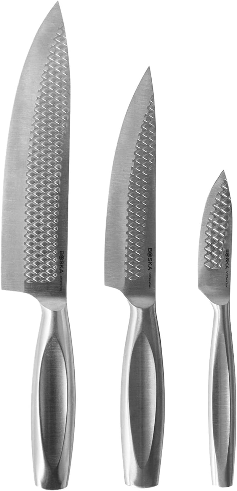 Chef Knife Set Monaco+ Steak Knife Set Includes 3 Stainless Steel Steak Knives Set for Kitchen - Slicing Knife for Meat Cutting and Dicing Gourmet Food