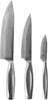Chef Knife Set Monaco+ Steak Knife Set Includes 3 Stainless Steel Steak Knives Set for Kitchen - Slicing Knife for Meat Cutting and Dicing Gourmet Food