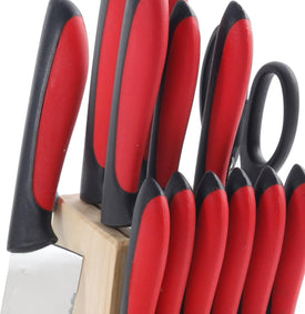 14 Piece Cutlery Set in Red