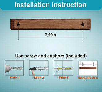 10 Inch Knife Magnetic Strip Use as Magnetic Knife Holder for Wall - Magnetic Knife Strip - Magnetic Knife Bar - Wall Kitchen Magnetic Rack Holder