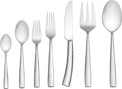 Texture 42-Piece Forged Stainless Steel Flatware Set, Service for 4