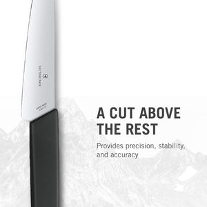 6.9013.15B Swiss Modern Chef'S Knife Essential Kitchen Tool Cuts Everything from Meat to Fruit and Vegetables Straight Blade in Black, 5.9 Inches