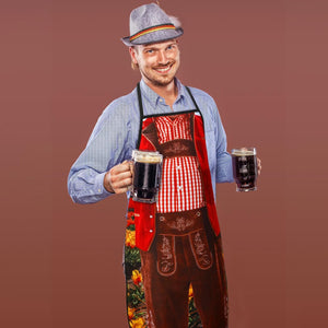 4 Pcs Oktoberfest Apron Oktoberfest Party Decorations German Kitchen Apron Outfit Costume for Bavarian Beer Festival