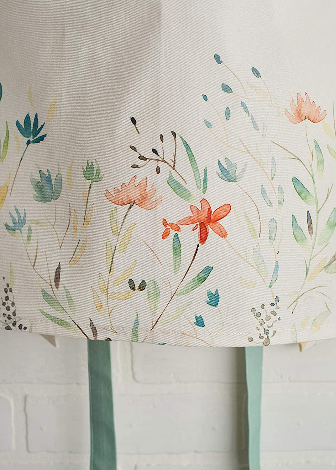 100% Cotton Kitchen Apron with an Adjustable Neck with Long Ties for Women Men Chef