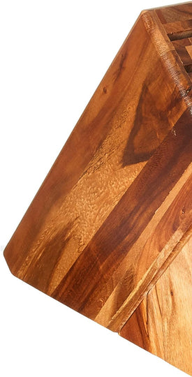 17-Slot Acacia Knife Storage Block