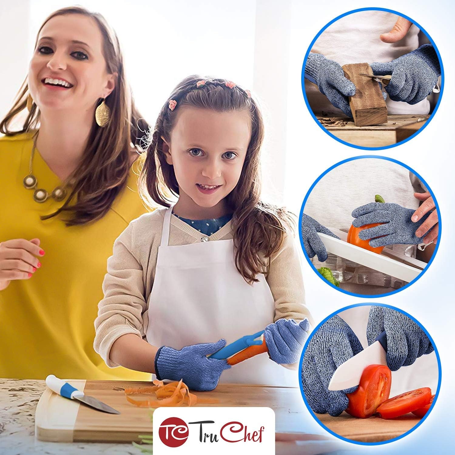 2 Pack Kids Cut Resistant Gloves