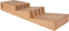 Drawer 7 Slot Kitchen Knife Tray, 18 X 7 X 2.25 Inches, Beechwood Block Holder & Organizer, Wood