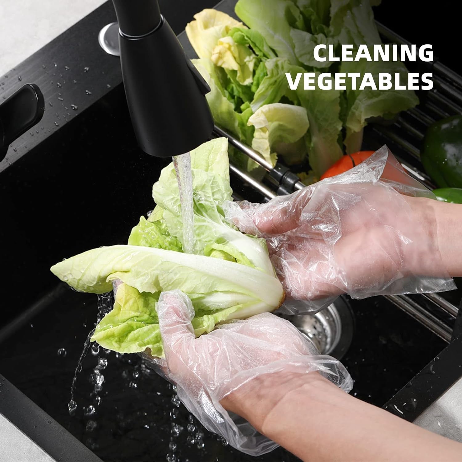 Disposable Food Gloves - Food Handling, Cooking, Kitchen Cleaning and Hygien 200 Count (Pack of 1)