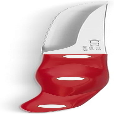 Model 1721 Trimmer with RED Handle.4.9 High Carbon Stainless Blade.5.1" Thermo-Resin Handle. in Factory-Sealed Plastic Bag.