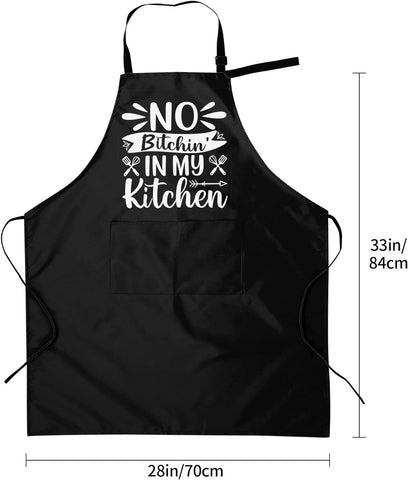 Image of Aprons for Women with Pockets | 28 X 33 Inches | Cooking, Baking, Kitchen, Chef, Men'S Apron