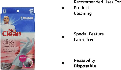 Premium Latex-Free Gloves Bliss Medium Size (Pack of 2 Pairs)