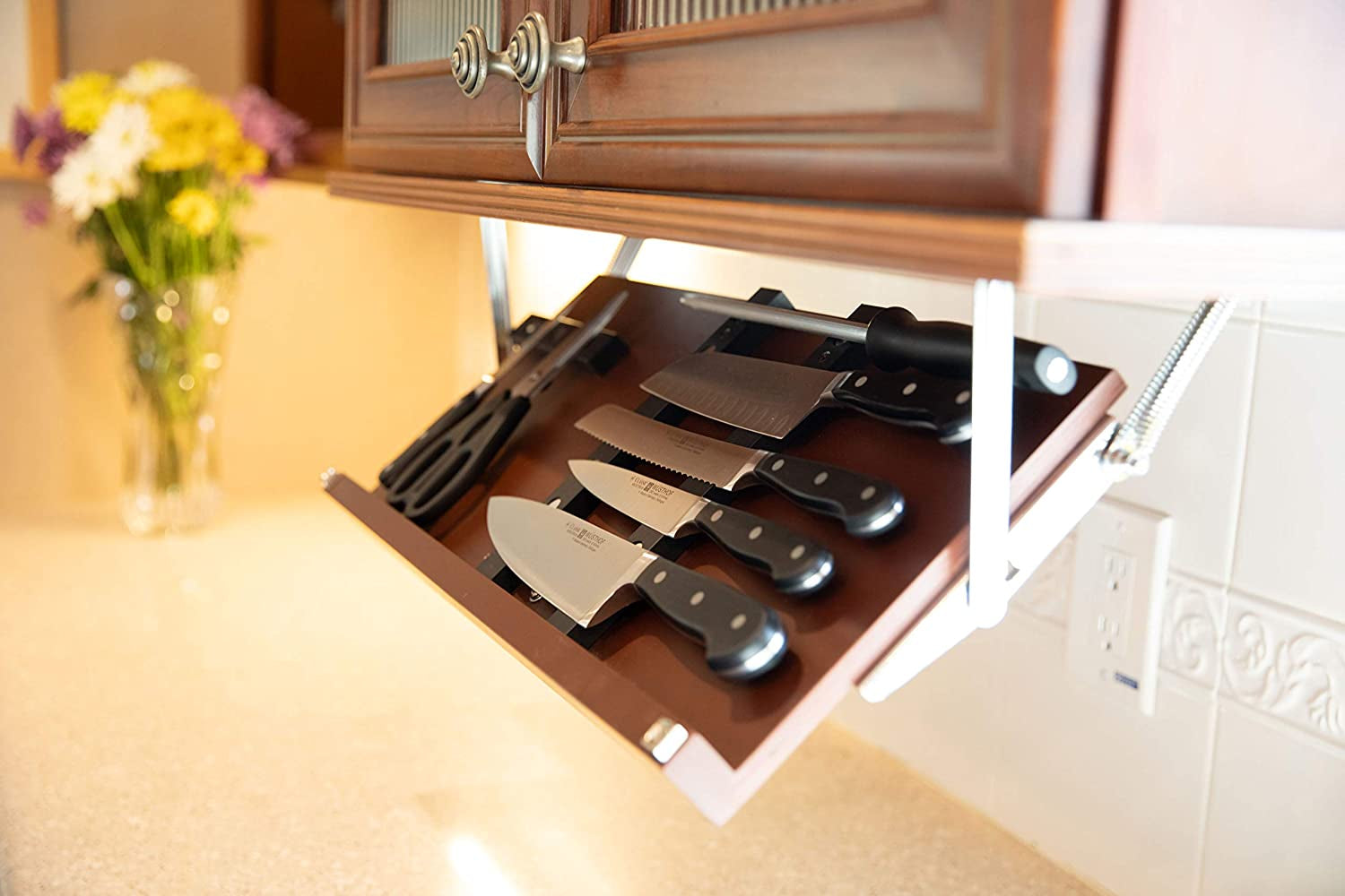Under Cabinet Knife Storage