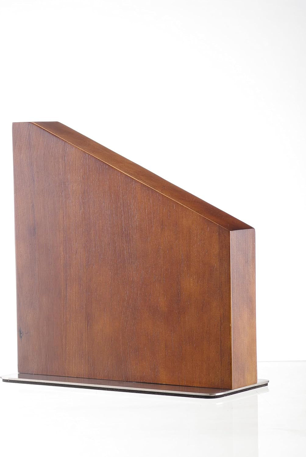 , Knife Stand, Magnetic Knife Display for Safe Storage, Magnetic Knife Block, Knife Block Holder Rack Magnetic Stand with Strong Enhanced Magnets, Made with Natural Dark Wood