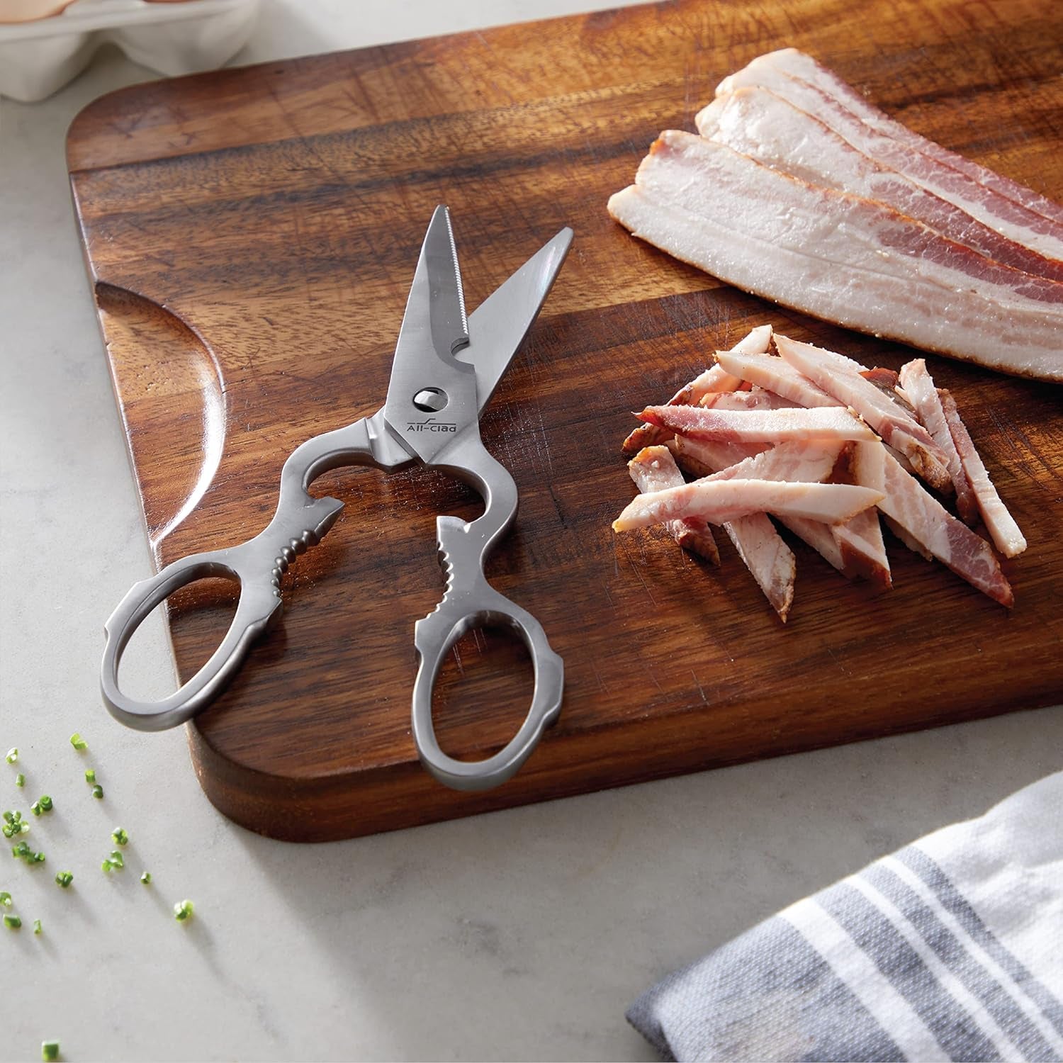 Tools and Accessories Stainless Steel Kitchen Scissors 7.5 Inch Kitchen Tools, Kitchen Hacks Silver