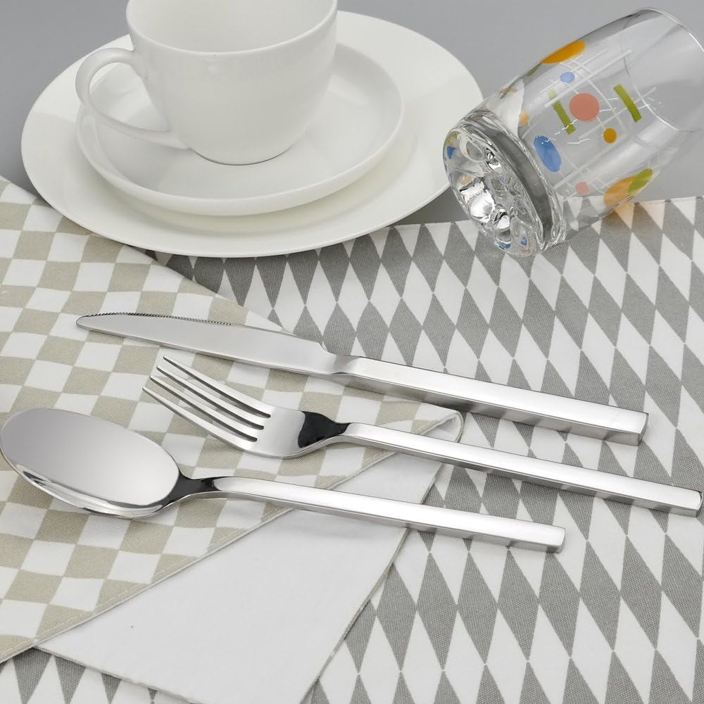 80 Pieces Stainless Steel Flatware Sets, Service for 16