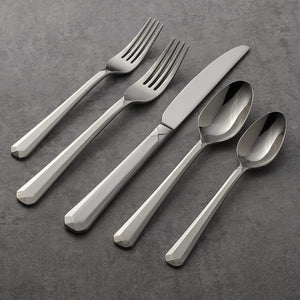 Chroma 65 Piece Fine Flatware Set, Service for 12, 18/10 Stainless Steel, Silverware Set, Dishwasher Safe