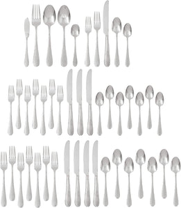 45-Pc. Tibet Flatware Set, Stainless