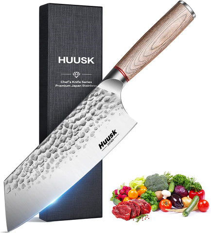 Professional Kitchen Knife Set Japanese Santoku Knife High Carbon Steel Vegetable Meat Knife with Ergonomic Pakkawood Handle and Gift Box for Family Restaurant