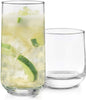 Ascent 16-Piece Tumbler and Rocks Glass Set, Clear