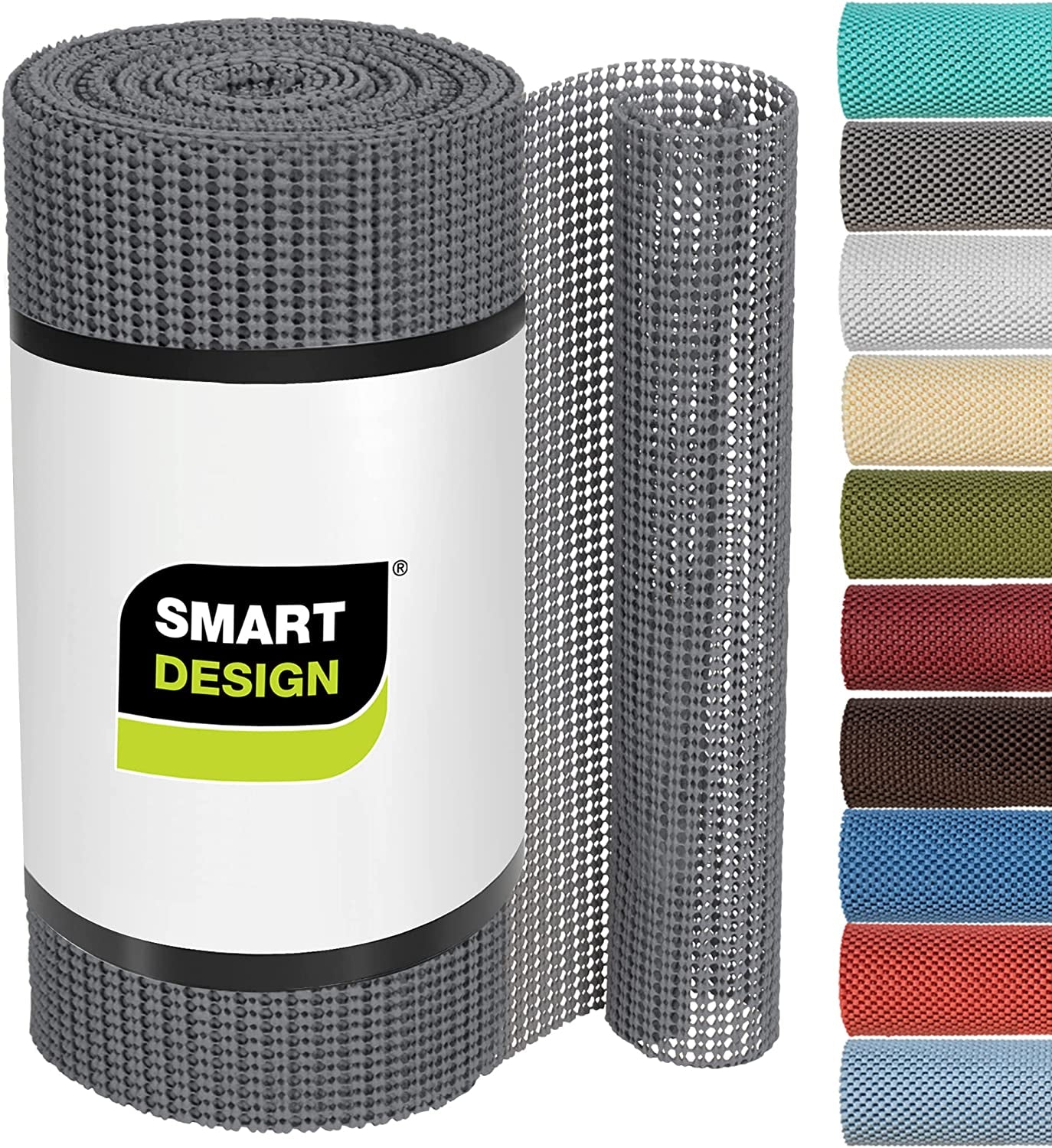 Classic Grip Shelf Liner for Home Organization- Non Adhesive/Slip, Easy Clean - Perfect for Desk, Shelves, Kitchen, Bathroom, Cabinet Protection -Graphite Gray​