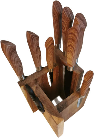Image of Knife Block with Strong Magnets,Magnetic Knife Holder without Knives,Display Stand and Storage Rack